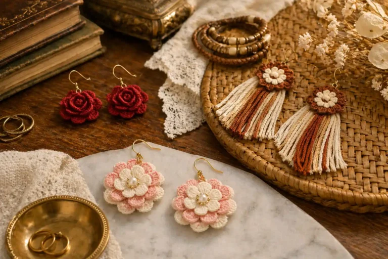 11 Crochet Flower Earrings You’ll Want to Make and Wear Every Day