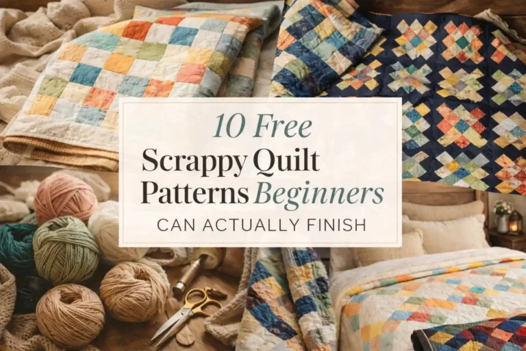 10 Free Scrappy Quilt Patterns Beginners Can Actually Finish