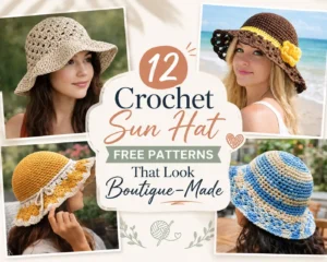 12 Crochet Sun Hat Free Patterns That Look Boutique-Made