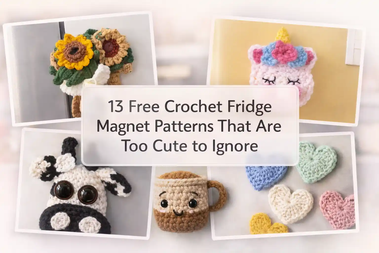 Free Crochet Fridge Magnet Patterns
