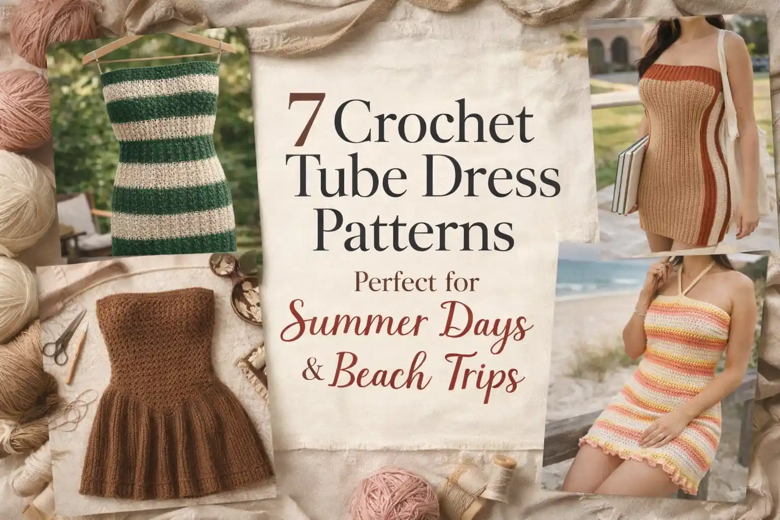 Crochet Summer Tube Dress