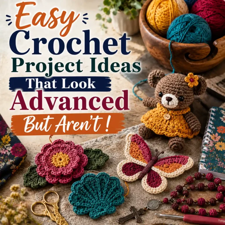 12 Easy Crochet Project Ideas That Look Advanced But Aren’t (DIYs Included)!