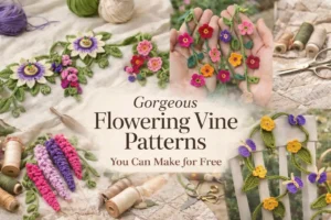 8 Gorgeous Crochet Flowering Vine Patterns You Can Make for Free