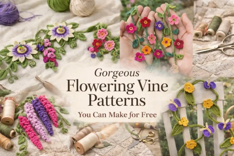 8 Gorgeous Crochet Flowering Vine Patterns You Can Make for Free
