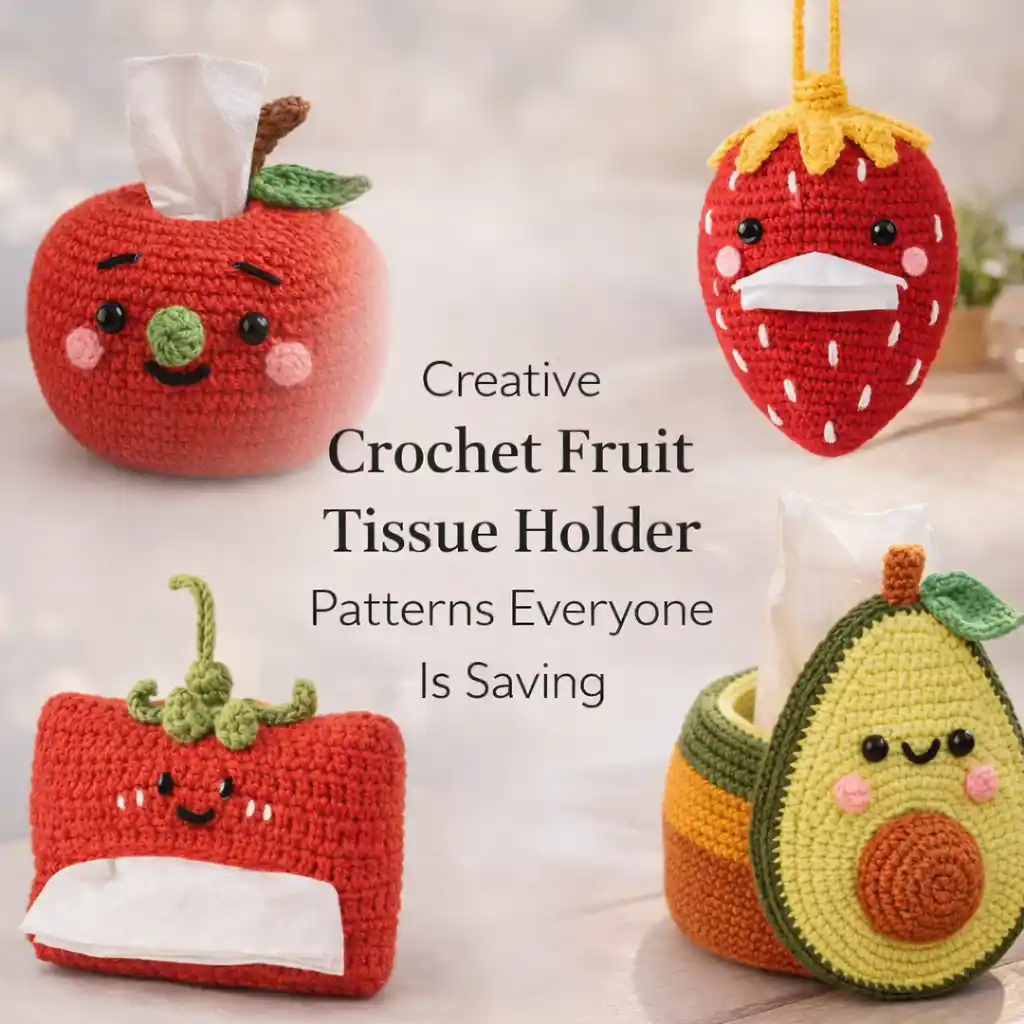 Crochet Fruit Tissue Holder