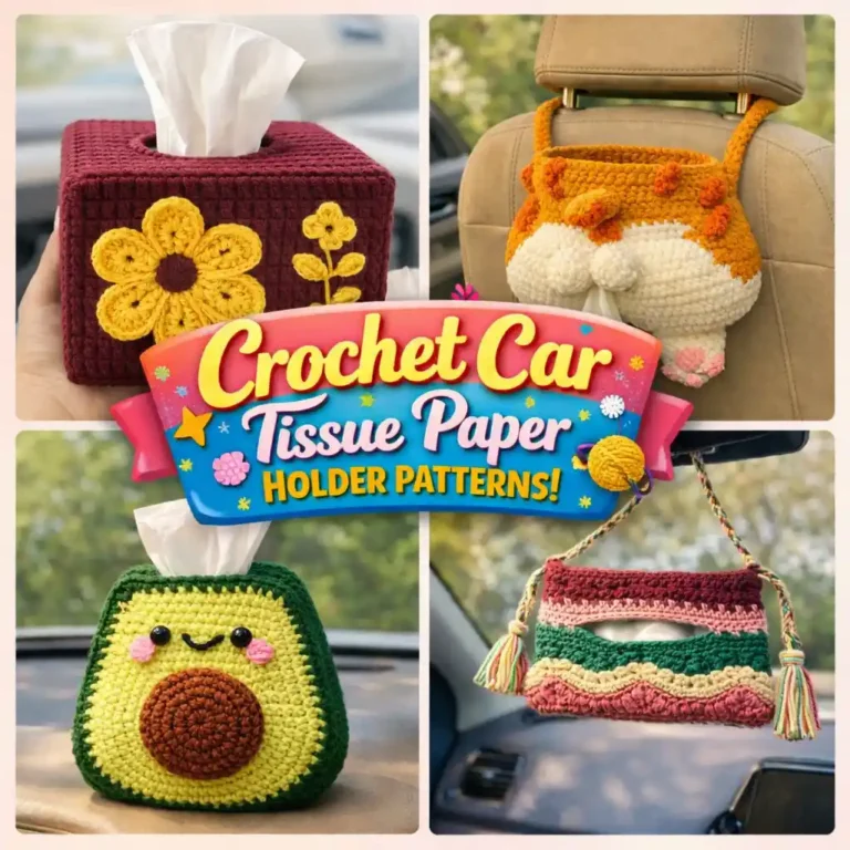 7 Crochet Car Tissue Holder Patterns You Can Easily Make at Home