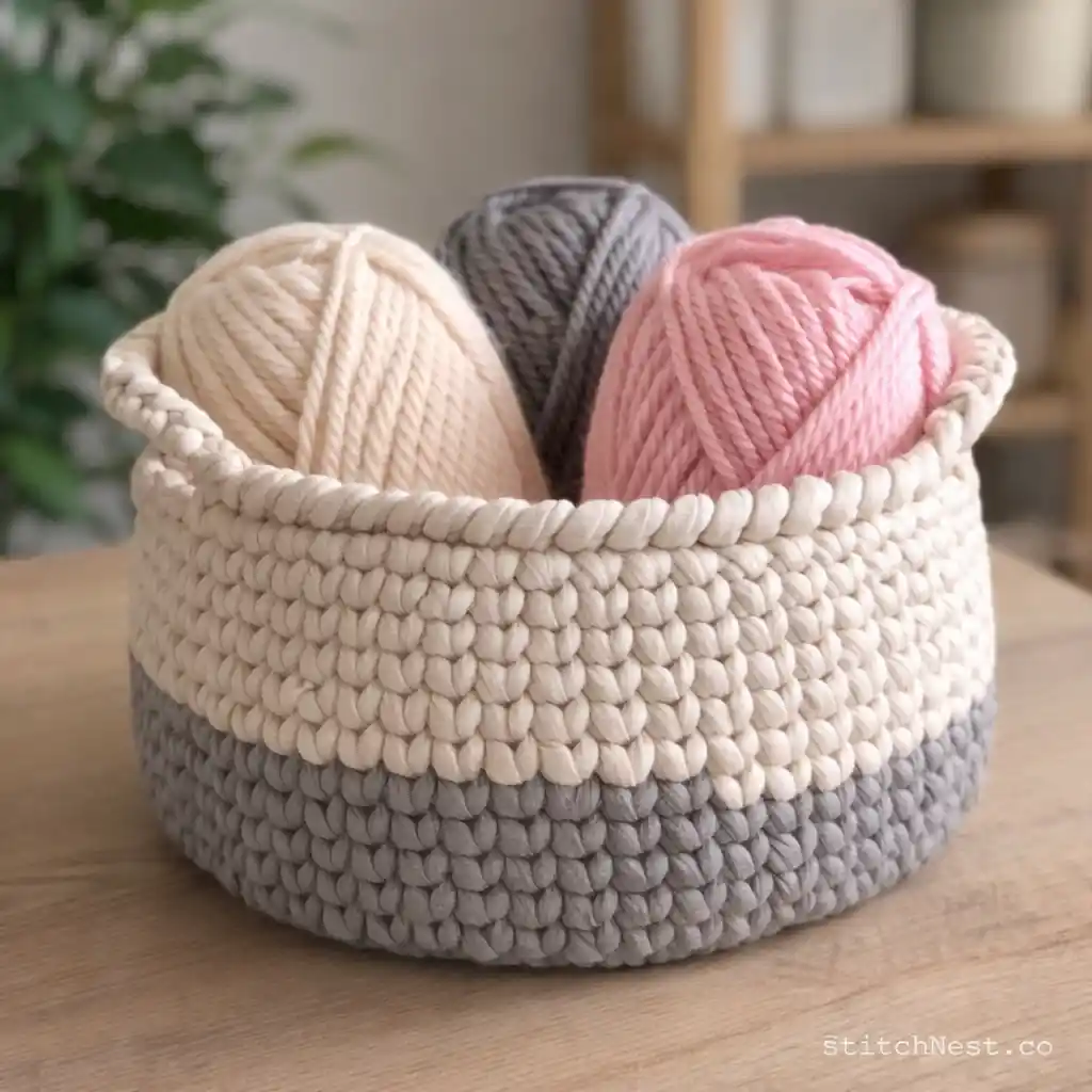 Crochet Home Decor Basket