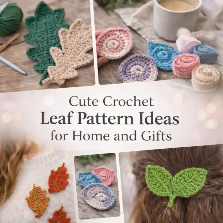9 Cute Crochet Leaf Pattern Ideas for Home and Gifts