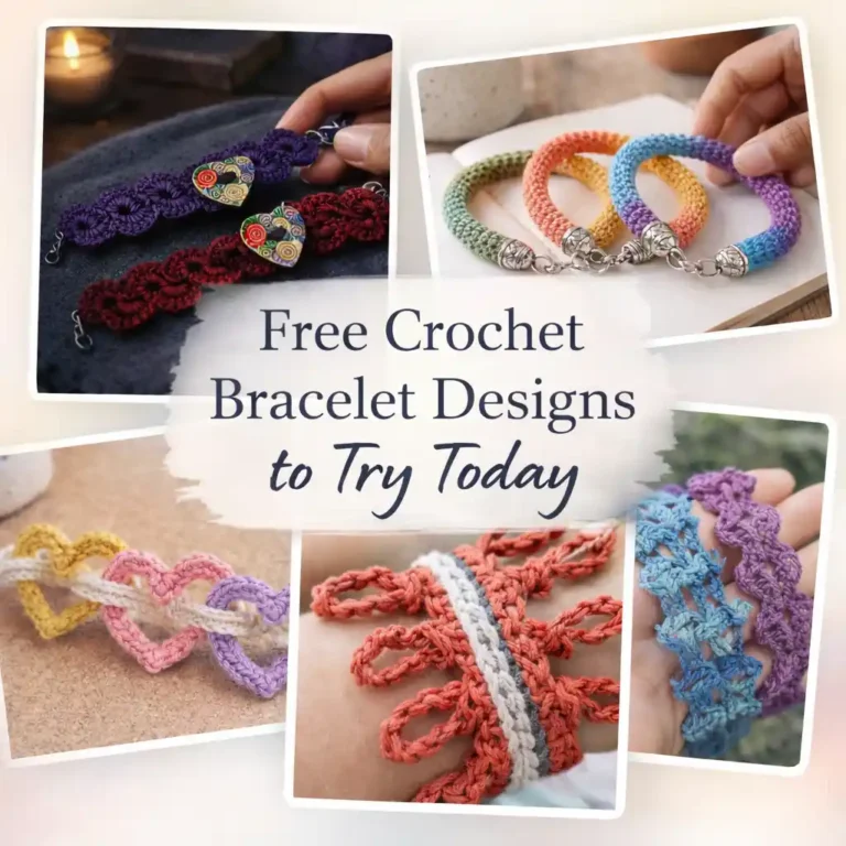 8 Free Crochet Bracelet Designs to Try Today!