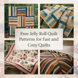 10 Free Jelly Roll Quilt Patterns for Fast and Cozy Quilts
