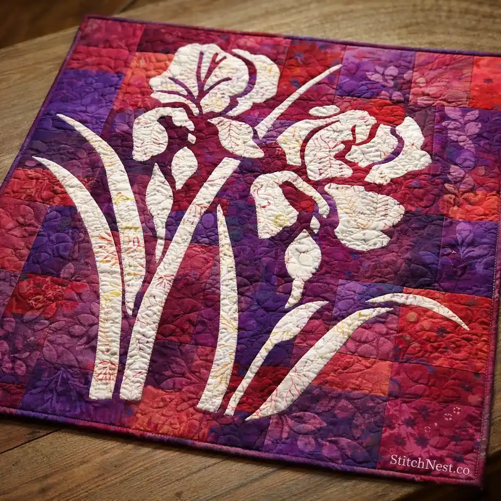 Iris Quilt Block