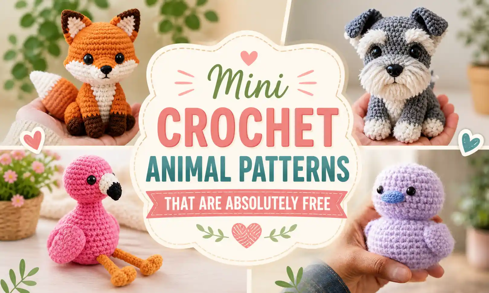 Mini Crochet Animal Toy Patterns
