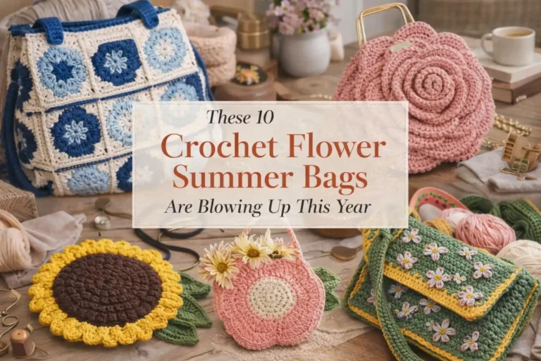 These 10 Crochet Flower Summer Bag Ideas Are Blowing Up This Year