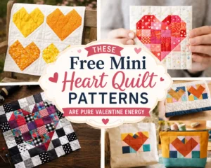 These Free Mini Heart Quilt Patterns Are Pure Valentine Energy