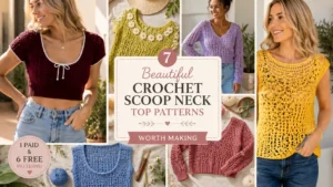 Crochet Scoop Neck Top