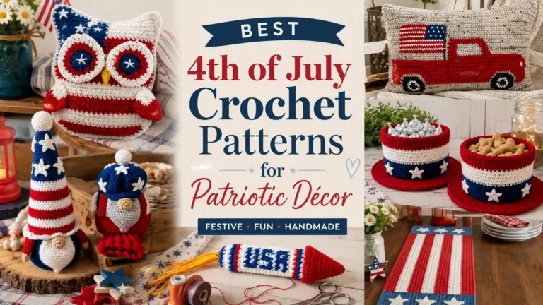 7 Best 4th of July Crochet Patterns for Patriotic Décor