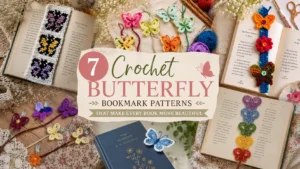 Crochet Butterfly Bookmark