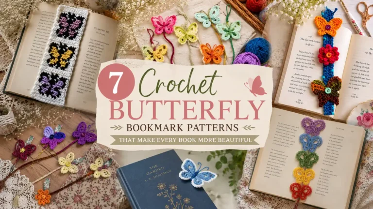 7 Crochet Butterfly Bookmark Patterns That Make Every Book More Beautiful