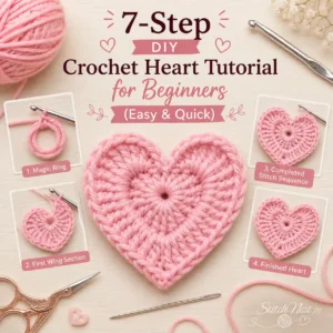 DIY Crochet Heart Tutorial