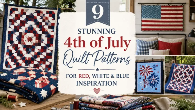 10 Stunning 4th of July Quilt Patterns for Red, White & Blue Inspiration