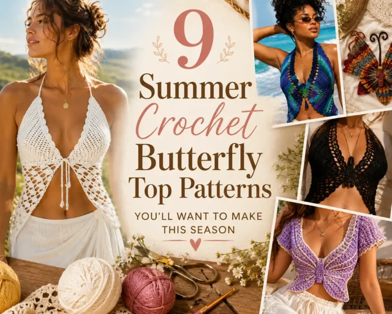 9 Summer Crochet Butterfly Top Patterns You’ll Want to Make This Season