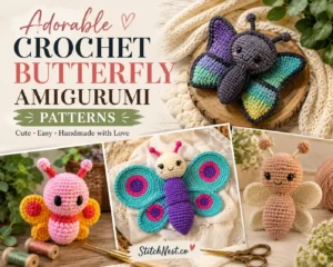 9 Adorable Crochet Butterfly Amigurumi Patterns You’ll Love Making