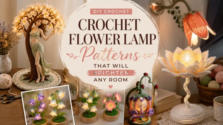 8 Crochet Flower Lamp Patterns That Will Brighten Any Room