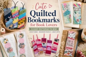 9 Cute Quilted Bookmarks That Book Lovers Can Easily Make