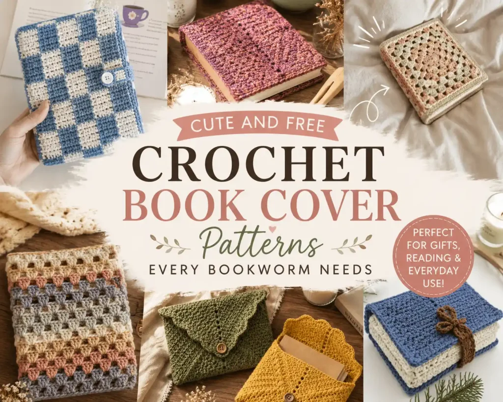 8 Cute and Free Crochet Book Cover Patterns Every Bookworm Needs