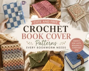 8 Cute and Free Crochet Book Cover Patterns Every Bookworm Needs