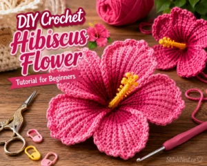 DIY Crochet Hibiscus Flower Tutorial for Beginners