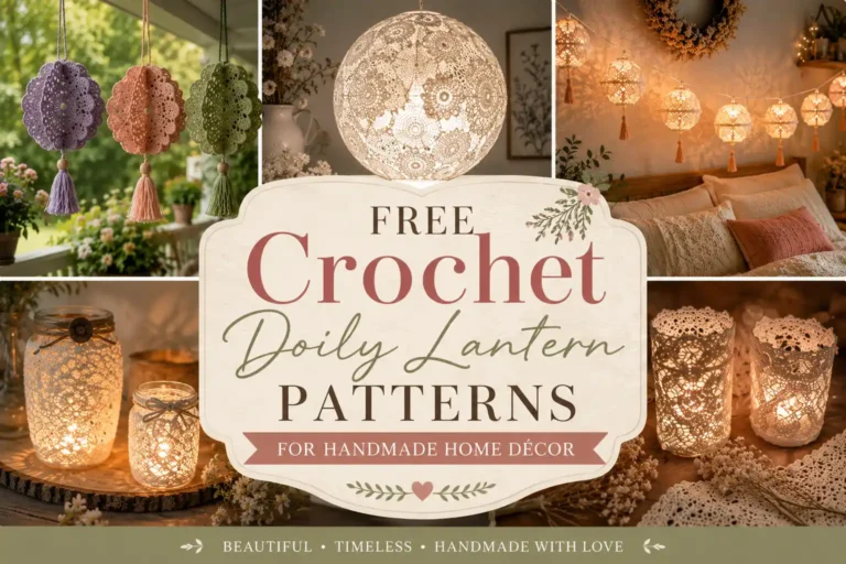 7 Free Crochet Doily Lantern Patterns for Handmade Home Décor