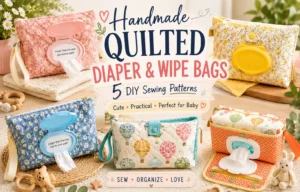 5 Handmade Quilted Diaper and Wipe Bags for Stylish Parents