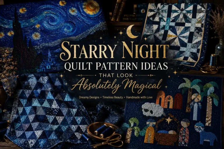 8 Starry Night Quilt Pattern Ideas That Look Absolutely Magical