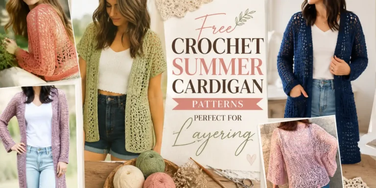 9 Free Crochet Summer Cardigan Patterns Perfect for Layering