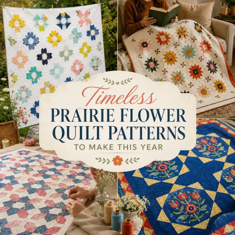 6 Timeless Prairie Flower Quilt Patterns to Make This Year