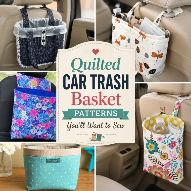 8 Quilted Car Trash Basket Patterns You’ll Want to Sew