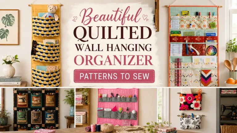 9 Beautiful Quilted Wall Hanging Organizer Patterns to Sew