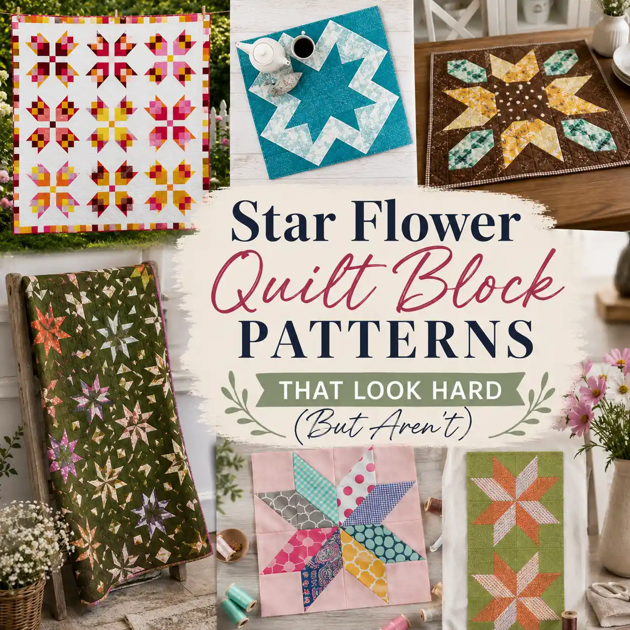 Star Flower Quilt Block