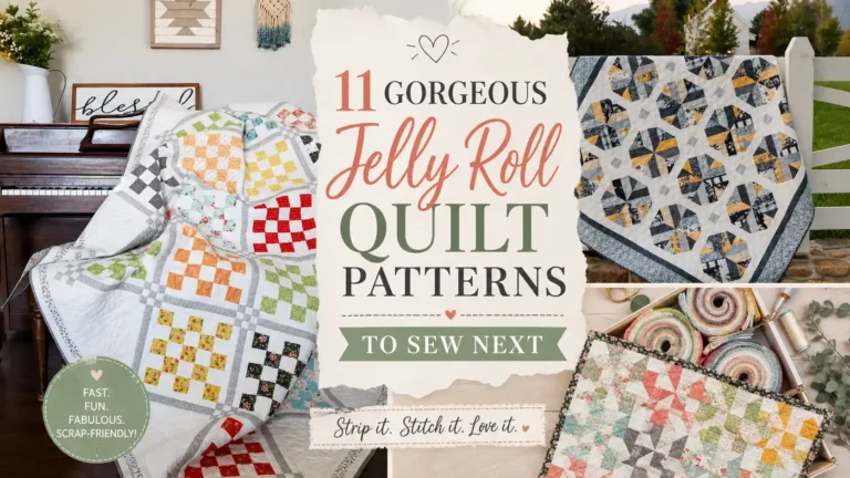 11 Gorgeous Jelly Roll Quilt Patterns to Sew Next