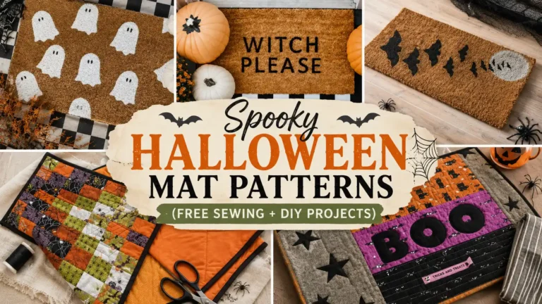 Spooky Halloween Mat Patterns (7 Free Sewing + DIY Projects)