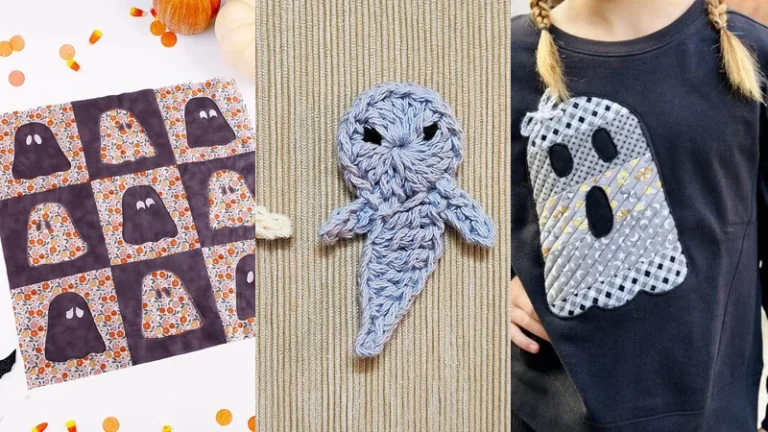 5 Ghost Applique Patterns Perfect for Halloween Sewing