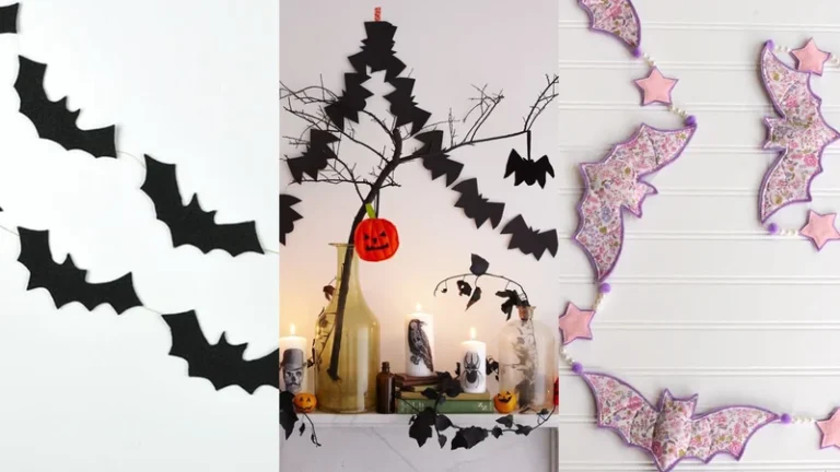 5 Bat Garland Patterns to Crochet and Sew for Halloween