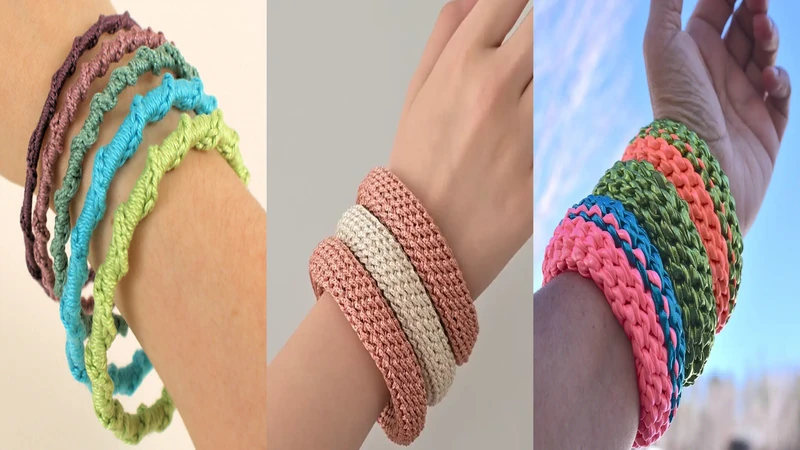 8 DIY Free Crochet Bangle Bracelet Patterns to Try This Weekend