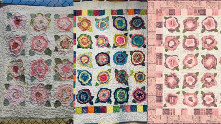 7 French Roses Quilt Patterns to Sew This Season