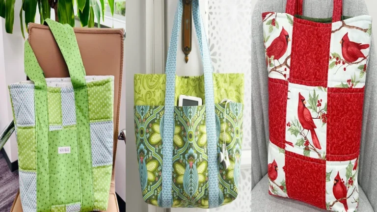 11 Quilted Handbag Patterns for Big Totes and Free Sewing