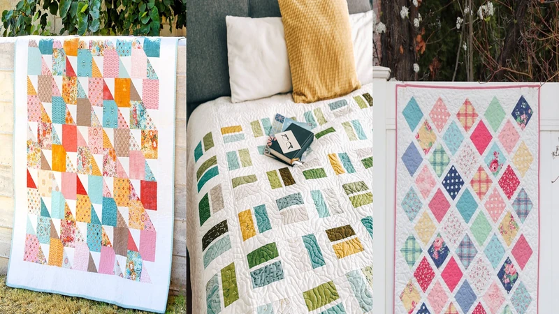 10 Free Quilt Patterns Using 5 Inch Squares