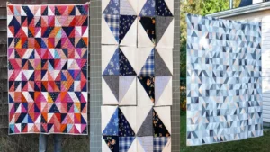 13 Half Square Triangle Quilt Patterns for Beginners