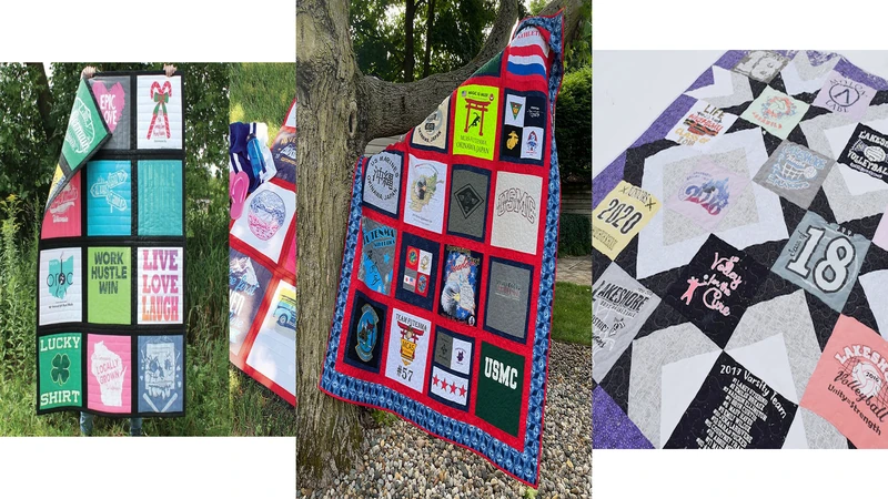 9 T-Shirt Quilt Patterns to Make From Old Shirts